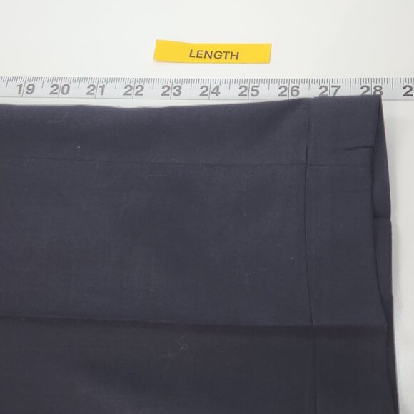 Lauren Ralph Lauren Wool Dress Pants Mens 36 Navy Blue Pleated Cuffed Work O13X - Picture 7 of 7